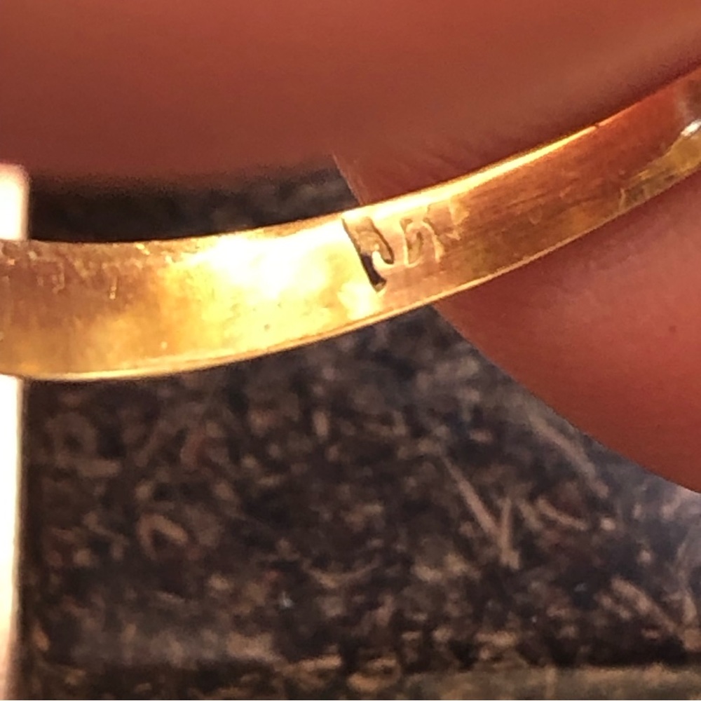 Antique 14k Yellow Gold Rhodolite Garnet Ring - Picture 12 of 13